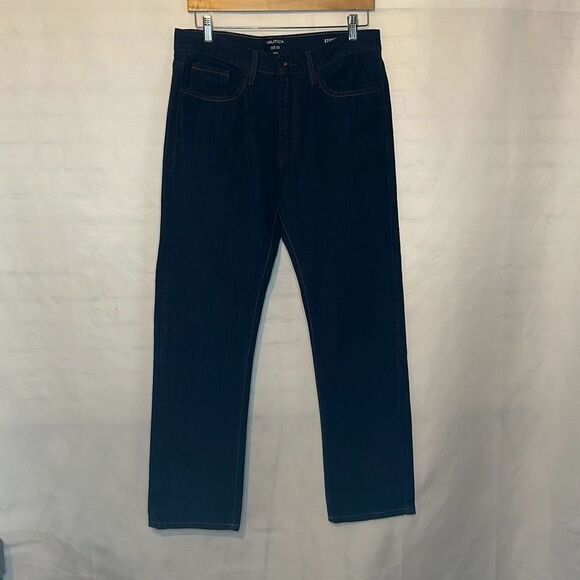 Nautica Mens Dark Wash Straight Fit size 30x30 Jeans Denim - Picture 1 of 10
